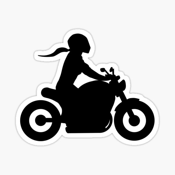 Biker Girl Stickers for Sale