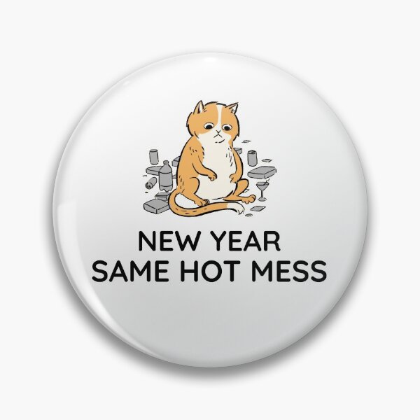Item preview, New Year Same Hot Mess - Fat Covid Cat designed and sold by Clothing-Guru.