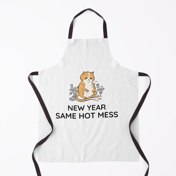 Item preview, New Year Same Hot Mess - Fat Covid Cat designed and sold by Clothing-Guru.