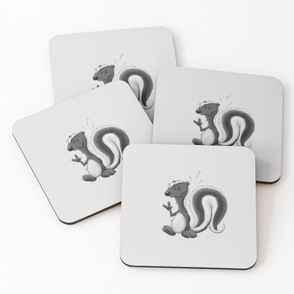 Item preview, Funny Smelly Cute Cartoon Skunk Illustration designed and sold by Skizzenmonster.