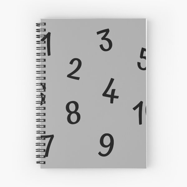 Item preview, Black Numbers 1-10 on grey background  designed and sold by printhappy.