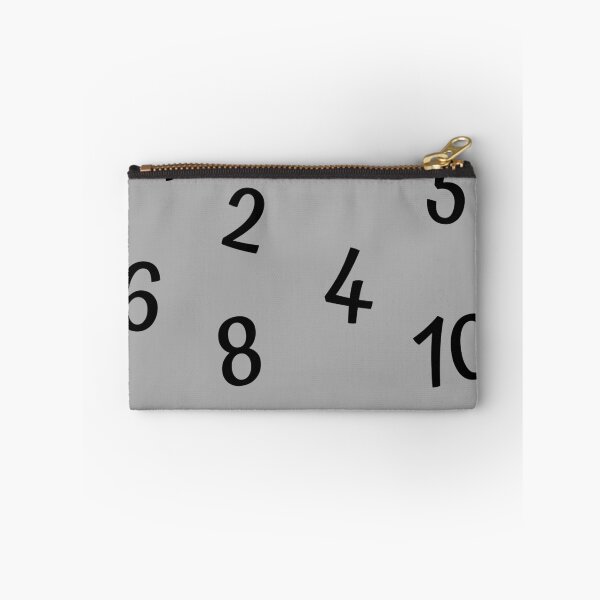 Item preview, Black Numbers 1-10 on grey background  designed and sold by printhappy.