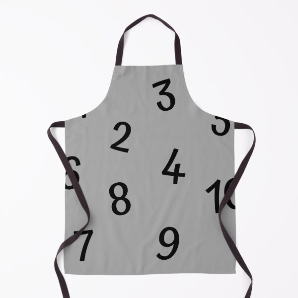 Item preview, Black Numbers 1-10 on grey background  designed and sold by printhappy.