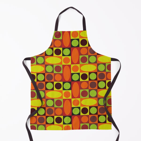 Item preview, retro pattern (orange, lime green and cherry red) designed and sold by Geometric Patterns.
