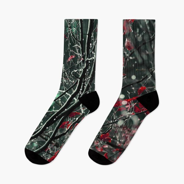 Item preview, Branches and Leaves Pattern Red Green designed and sold by Spectokular.