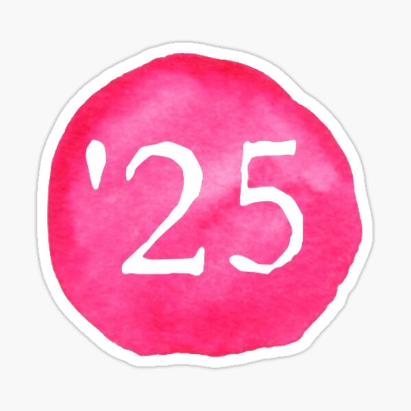 "red watercolor 2025" Sticker by O-Haas | Redbubble
