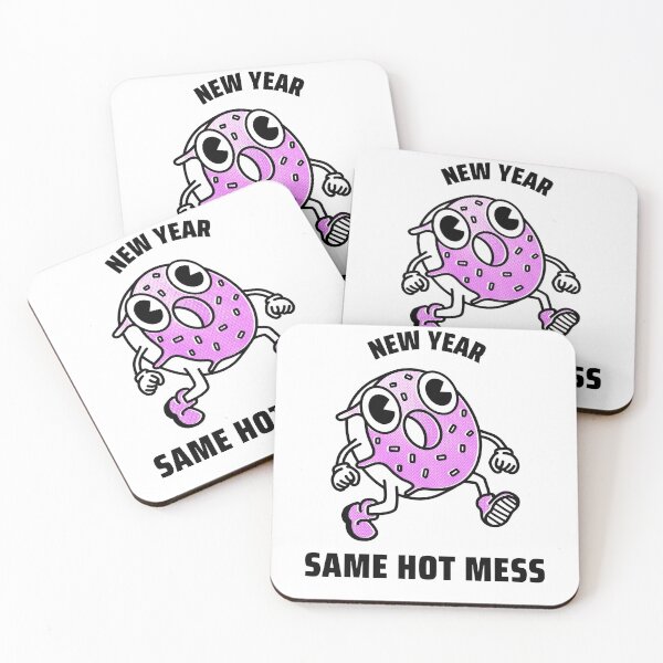Item preview, New Year Same Hot Mess - Running Donut designed and sold by Clothing-Guru.
