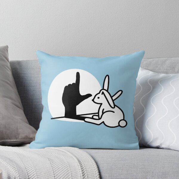 Item preview, Funny Rabbit shadow hand Loser Geek Nerd hand sign designed and sold by LaundryFactory.