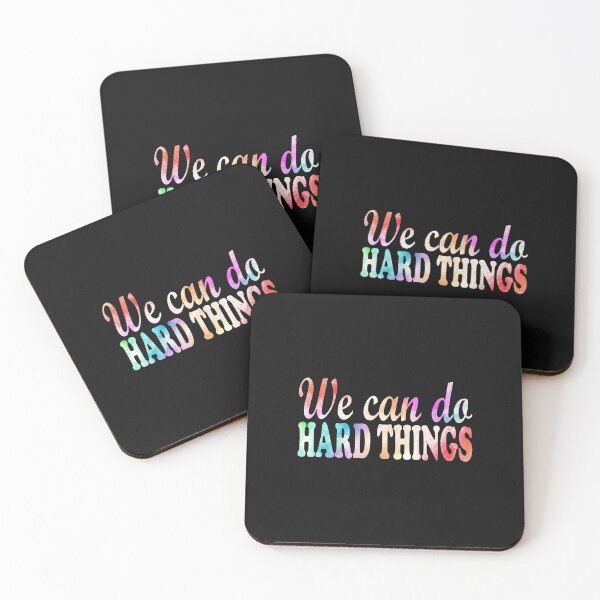 Item preview, We Can Do Hard Things Essential Sticker designed and sold by Love2MakeArt.