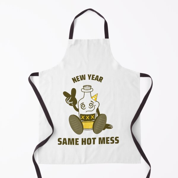 Item preview, New Year Same Hot Mess - Drunk Beer designed and sold by Clothing-Guru.