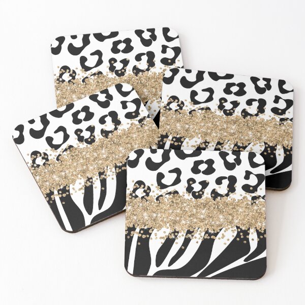 Item preview, LEOPARD PRINT GOLD FAKE GLITTER designed and sold by thekyngsqueen.