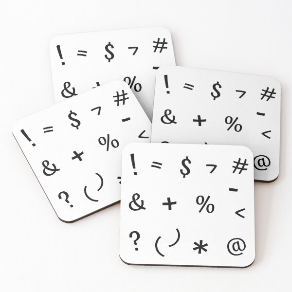 Item preview, Special Characters in black designed and sold by printhappy.