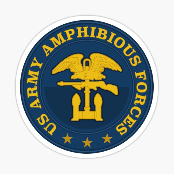 Item preview, WW2 US Army Amphibious Forces Patch designed and sold by StrongVlad.