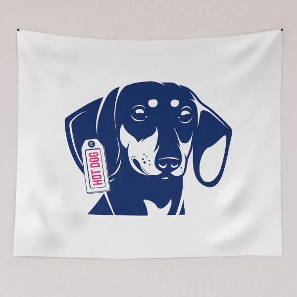 Item preview, Dog dachshund hot dog designed and sold by deepakrode7.