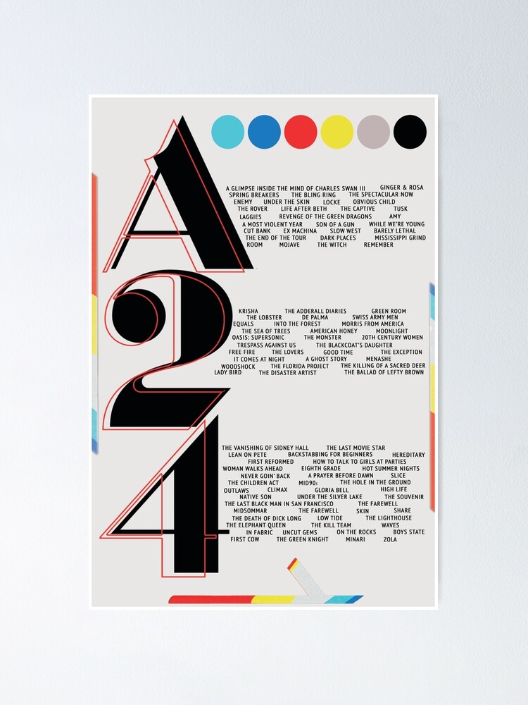 "A24 Film Poster" Poster by embaesz | Redbubble