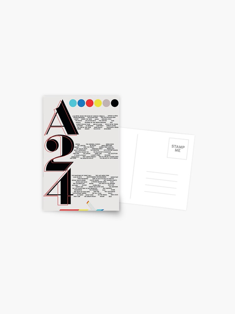 "A24 Film Poster" Postcard for Sale by embaesz | Redbubble