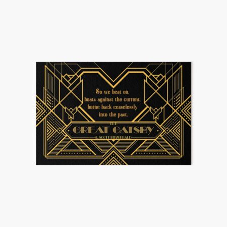 Great Gatsby Scott Fitzgerald Book Tribute Art Board Print
