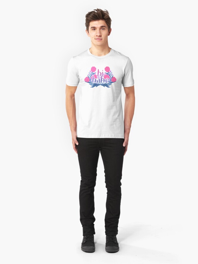 Alternative Ansicht von bi babe floral ♠ Slim Fit T-Shirt
