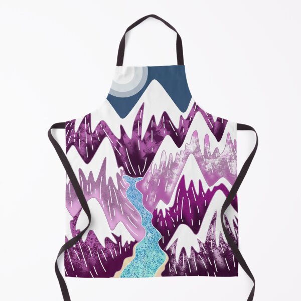 Item preview, Purple mountain illustration designed and sold by Catherine  Milchard.