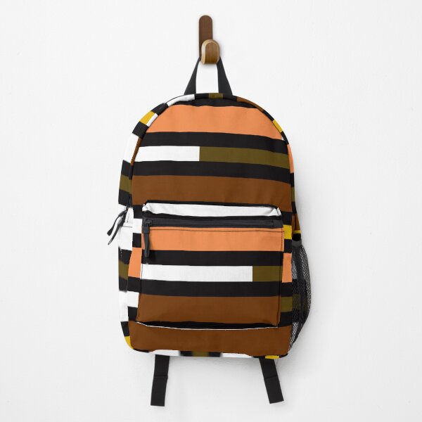 Item preview, Geometric Pattern 59 (brown yellow pink stripes) designed and sold by Geometric Patterns.