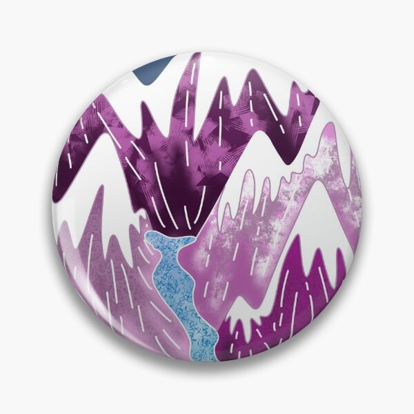 Item preview, Purple mountain illustration designed and sold by Catherine  Milchard.