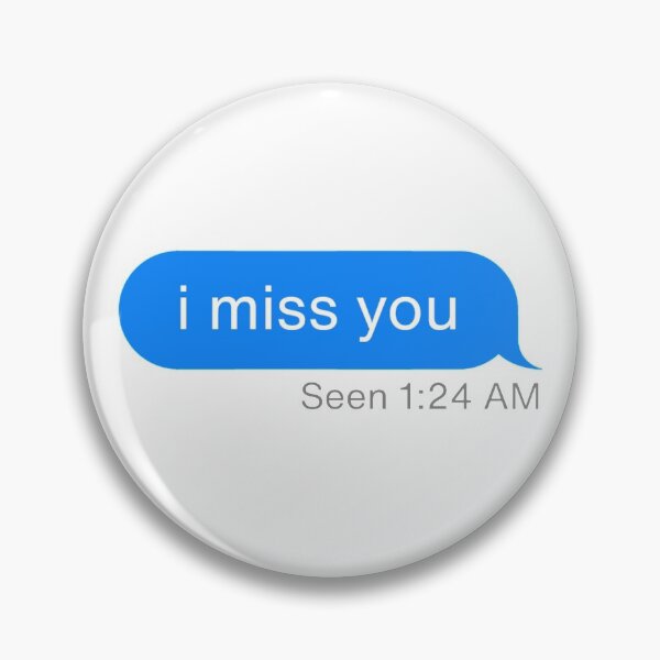 Item preview, i miss you text message seen designed and sold by redoARTstore.