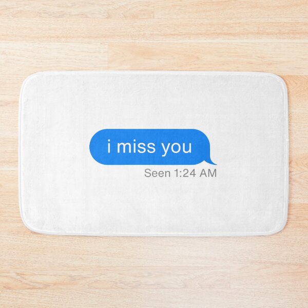 Item preview, i miss you text message seen designed and sold by redoARTstore.