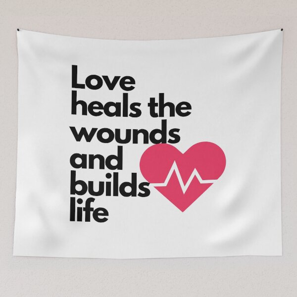 Item preview, Love heals the wounds and builds life - Cool Sticker designed and sold by joejiing.