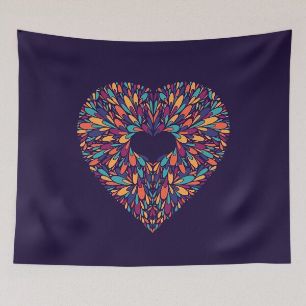 Item preview, Colorful Blossoming Heart designed and sold by kallyfactory.