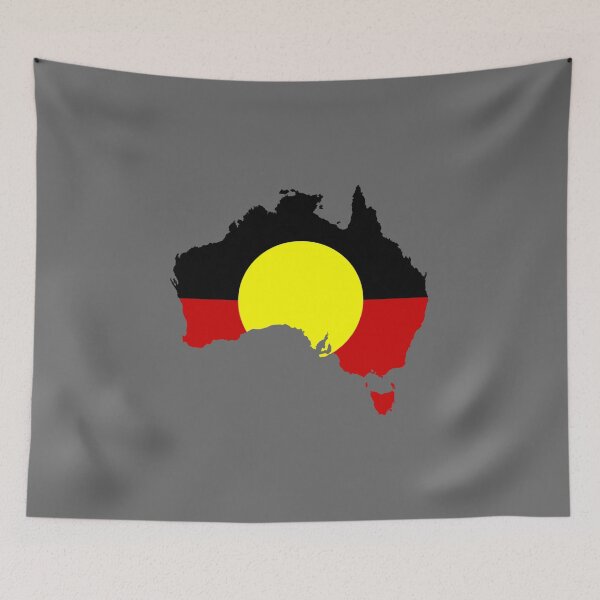 Item preview, Australia Aboriginal Flag Overlay designed and sold by everything4eva.