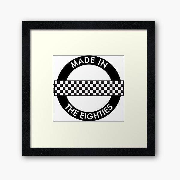 MADE IN THE EIGHTIES [Round Type 1] Framed Art Print