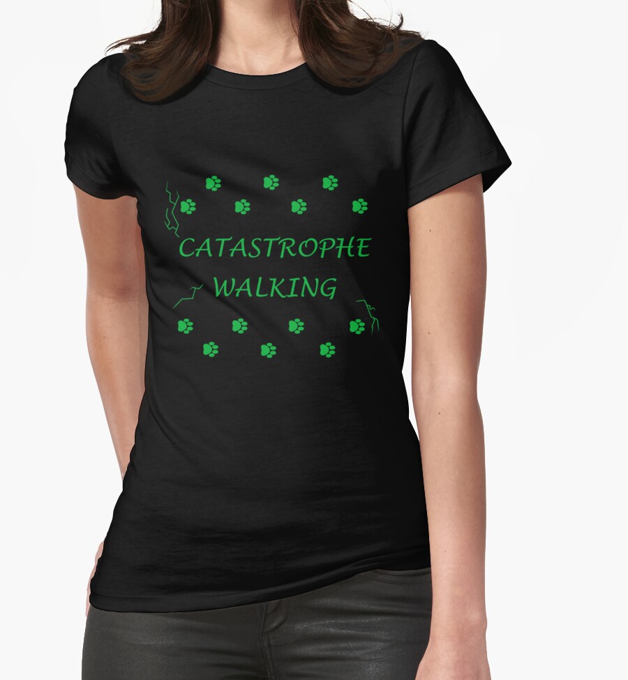 "Cat-astrophe" Women's Fitted T-Shirts By Nai-xn | Redbubble