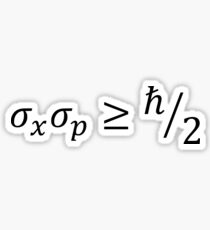 Heisenburg Uncertainty Principal Sticker