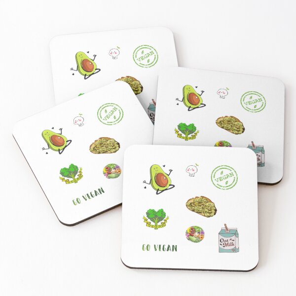 Item preview, Vegan avocado sticker pack  designed and sold by starseedgems.