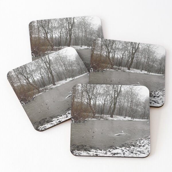 Item preview, Icy Pond in Snowy Winter Woods designed and sold by ChibiKolossus.