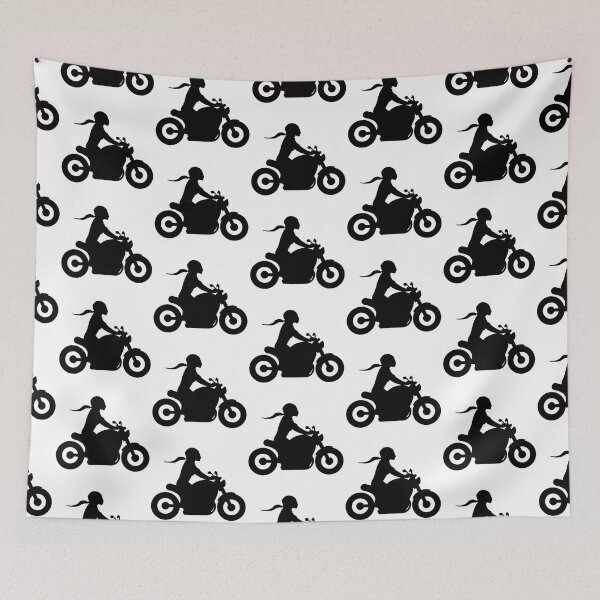 Item preview, Biker Chopper Biker-Girl Cruiser Biker Girl Motorcyclist designed and sold by RS-Design-Biker.