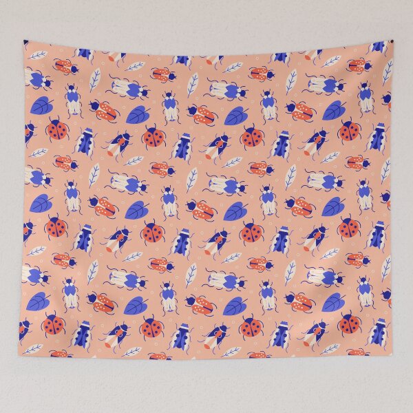Item preview, Pink and Blue Bugs designed and sold by Simplulina.
