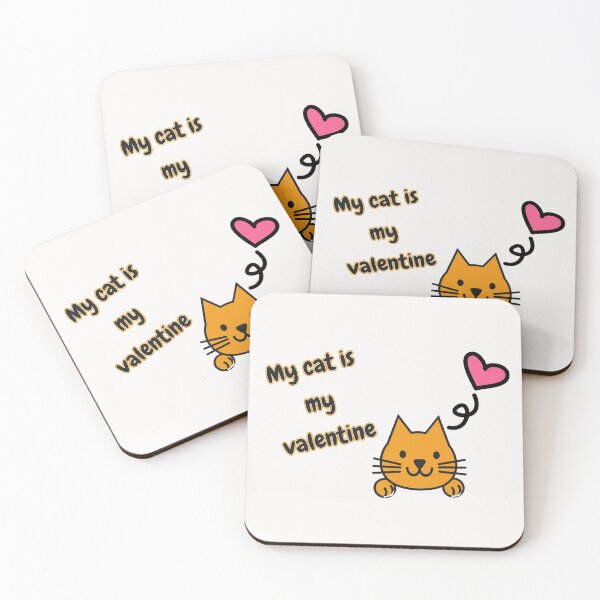 Item preview, My cat is my valentine designed and sold by Nesro34.