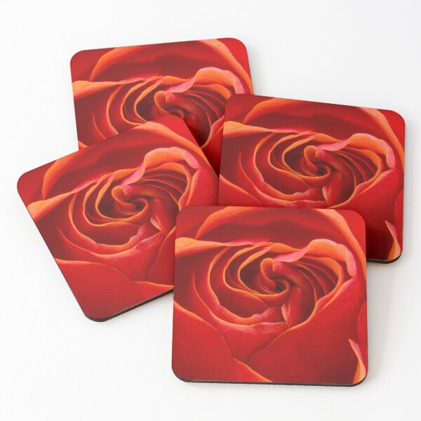 Item preview, Vivid Orange Red Rose, Macro Photography, Close Up Photo designed and sold by BilgePaksoylu.