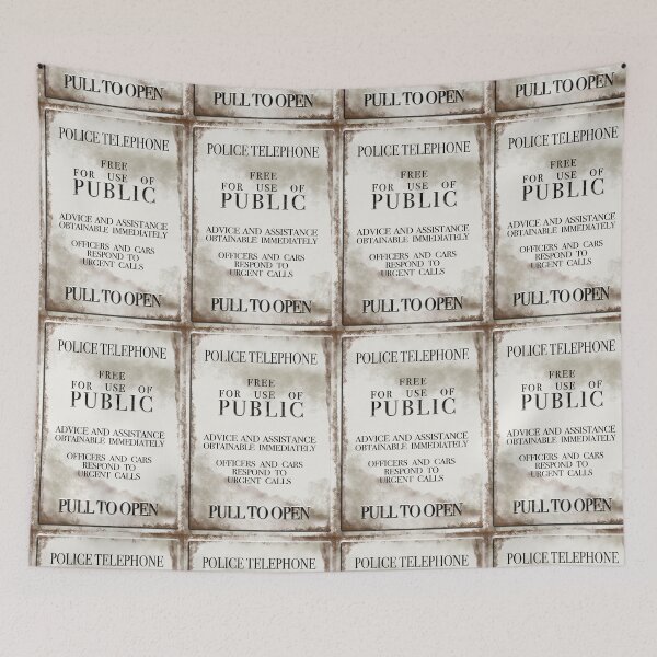 Item preview, The Police Box Sign designed and sold by TakeTwoProps.