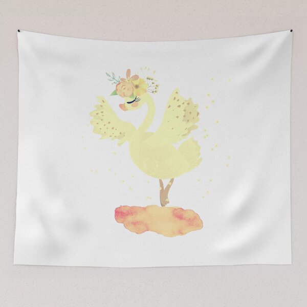 Item preview, Happy Mood Good Vibes Swan designed and sold by Simona Balan.