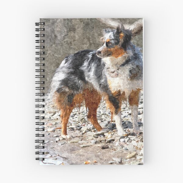 Item preview, Australian Shepherd dog digital art design designed and sold by irinagingercat.