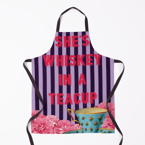 Item preview, She's Whiskey in a Teacup Sassy Saying Digital Collage Design Typography designed and sold by gunsnhoney.