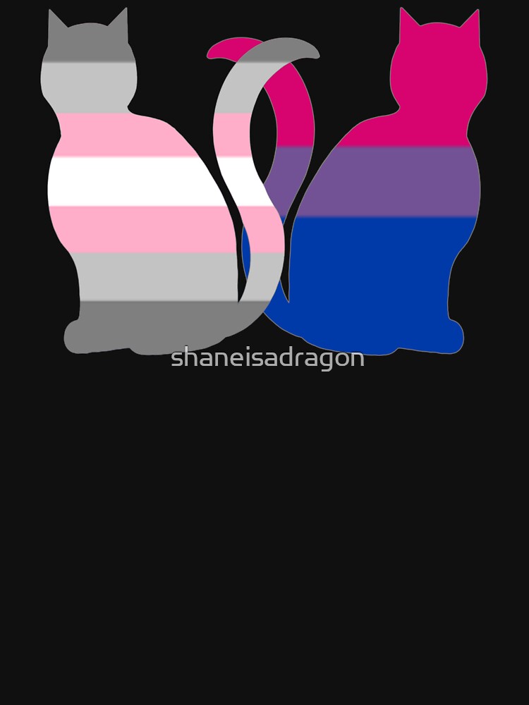 Bi Demigirl Pride Cats T Shirt By Shaneisadragon Redbubble 9668