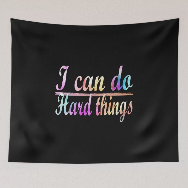 Item preview, I Can Do Hard Things Essential Sticker designed and sold by Love2MakeArt.