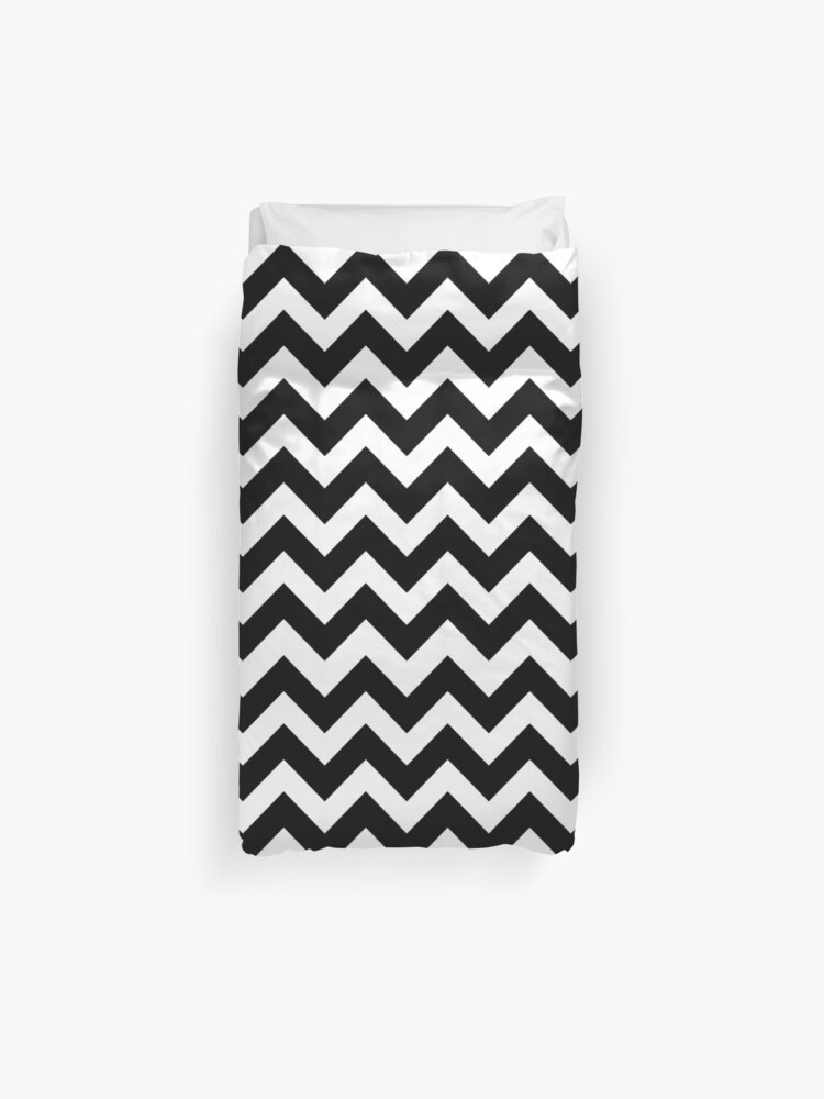 Black And White Chevron Duvet Cover By Fahimahsarebel Redbubble