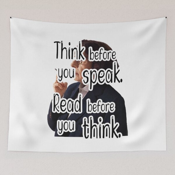 Item preview, Fran Lebowitz Think Before You Speak. Read Before You Think. Quote, Stickers designed and sold by MoradovT-shirt.