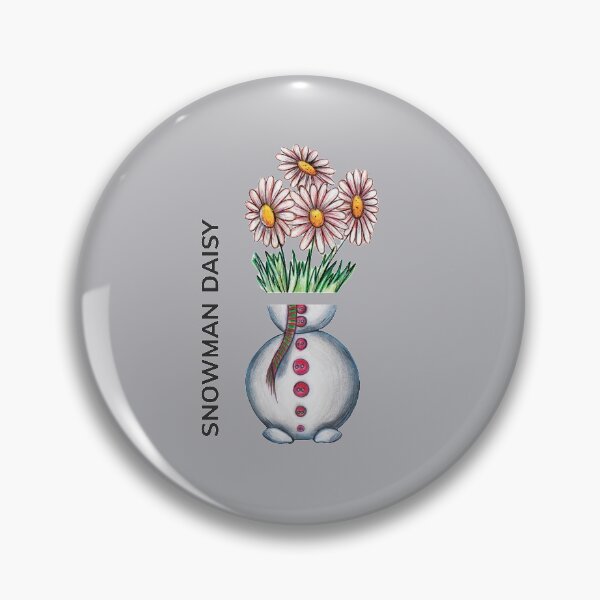 Item preview, SNOWMAN DAISY by FrankenDuo grey lavender designed and sold by FrankenDuo.