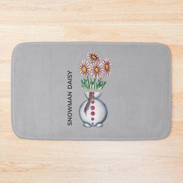 Item preview, SNOWMAN DAISY by FrankenDuo grey lavender designed and sold by FrankenDuo.