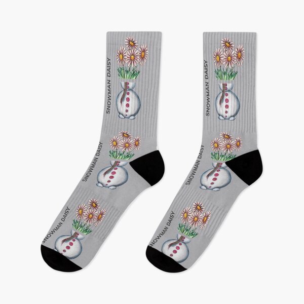 Item preview, SNOWMAN DAISY by FrankenDuo grey lavender designed and sold by FrankenDuo.